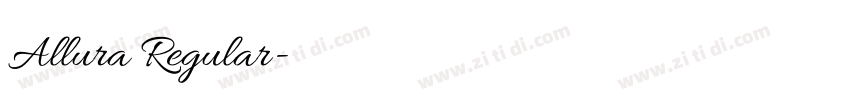 Allura Regular字体转换 Allura Regular字体转换